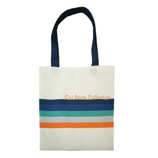 Cal State Fullerton Sunset Beach Tote Bag - Cream